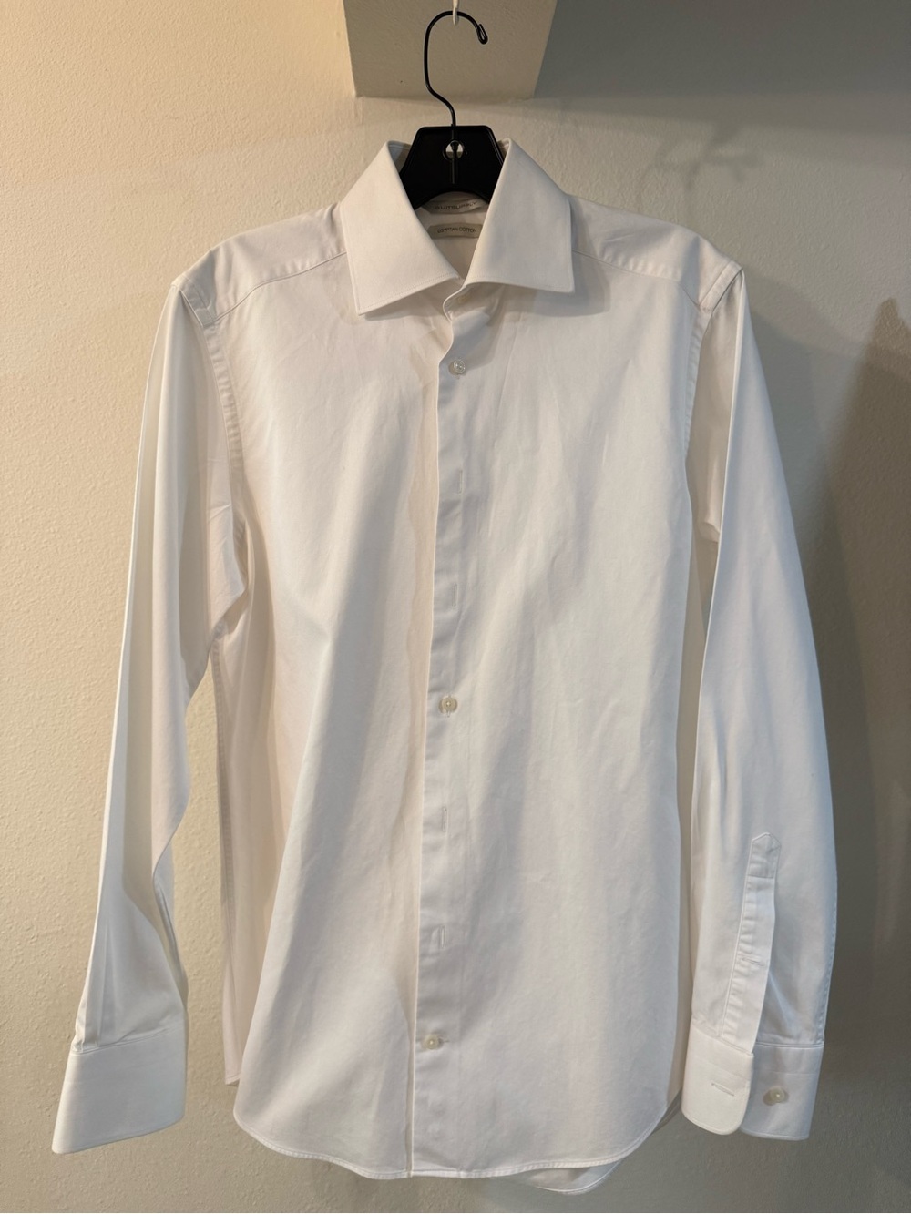 Suitsupply White Classic Spread-Collar Dress Shirt
